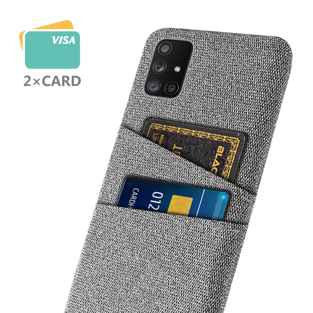 

Fabric Case For Samsung Galaxy A71 5G Case Dual Card Luxury Cover For Samsung A71 A 71 5G SM-A716B/DS A716U A7156 Coque Funda
