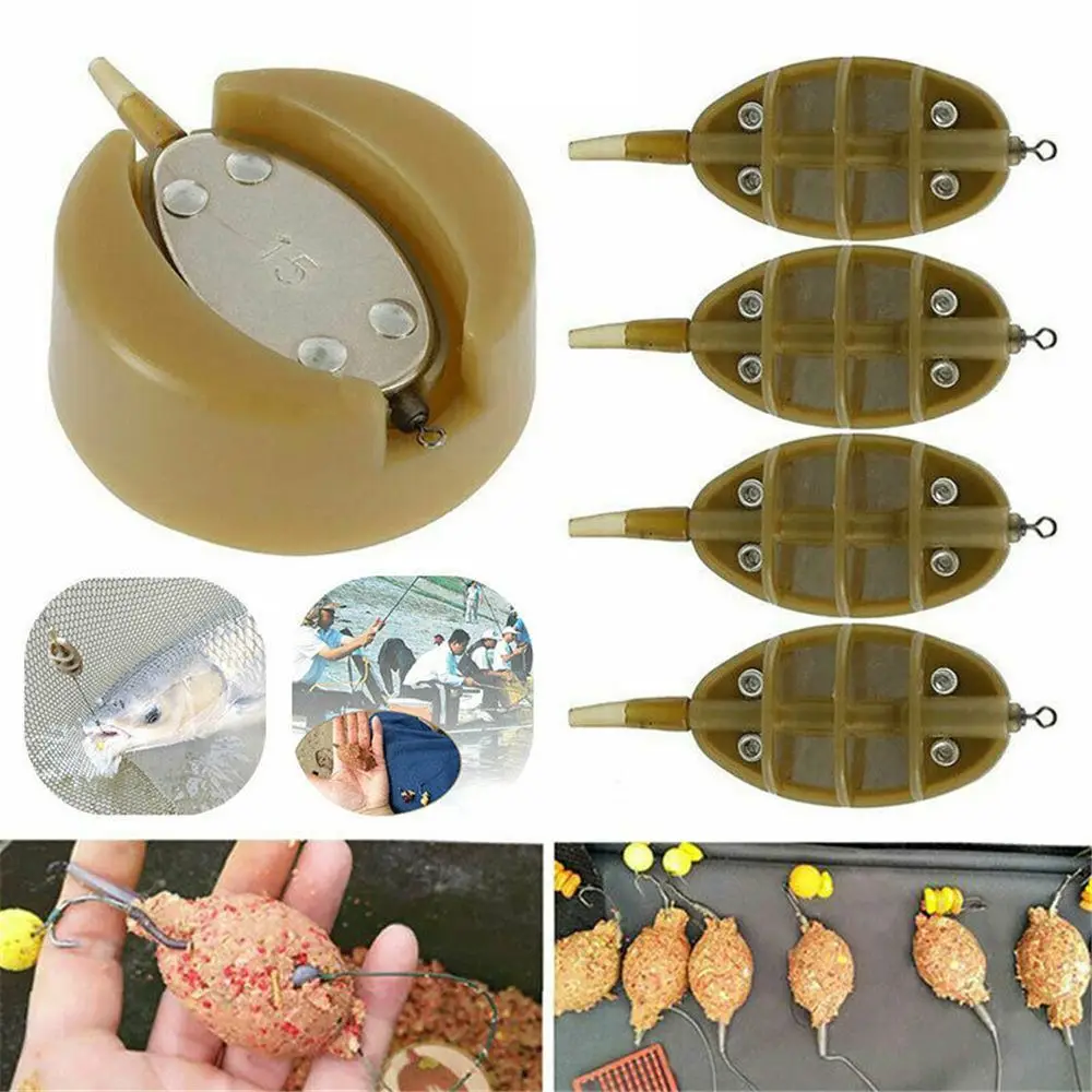 

1 комплект, 4 кормушки для ловли карпа