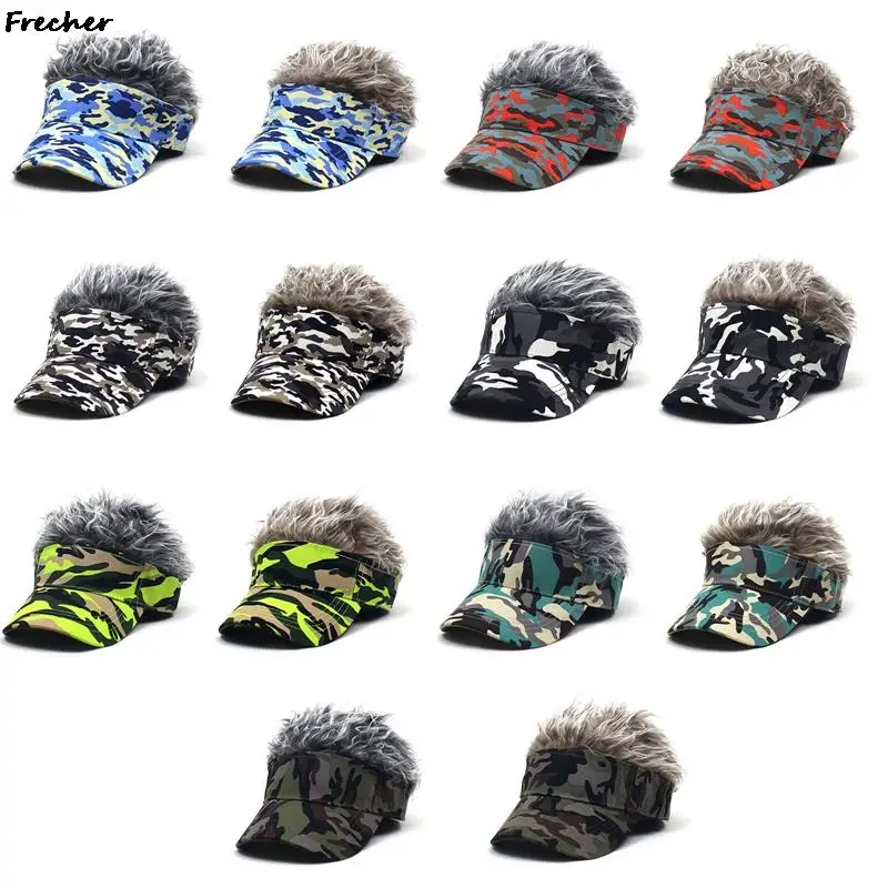 Hair Integrated Visors Hat Men Women Street Dance Hats Winter Spring Army Gorras