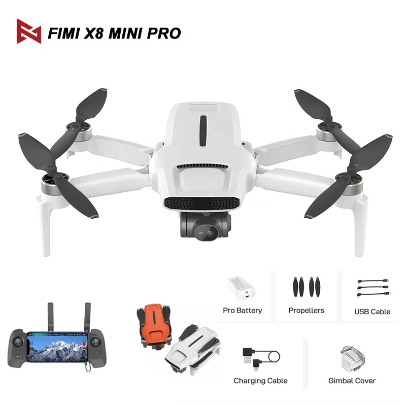 

FIMI X8 Mini Pro Drone Professional 4k Drone Camera Mini Quadcopter Remote Control Helicopter GPS 8km Long Battery Life Boy Toy
