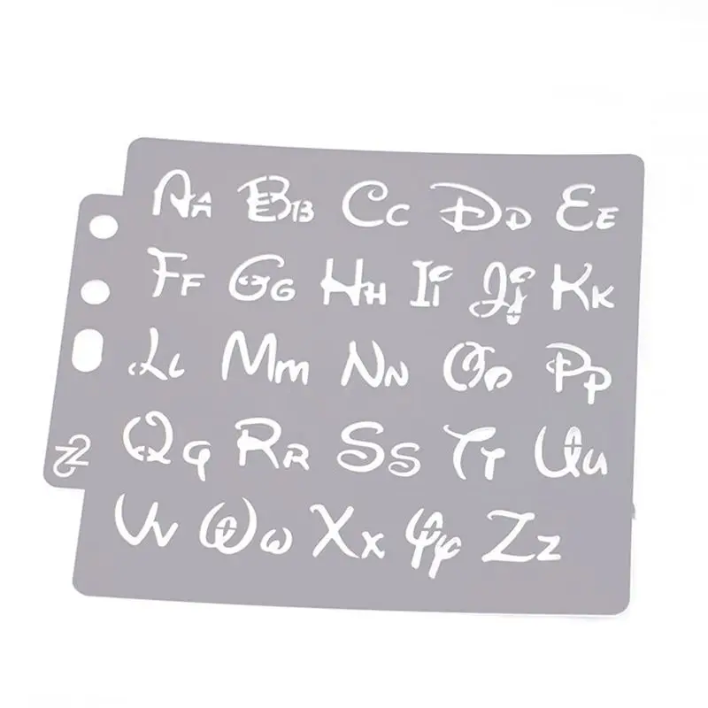 

Plastic Alphabet Letter Number Drawing Painting Stencils Scale Template for Stencil Planner/Scrapbook/DIY