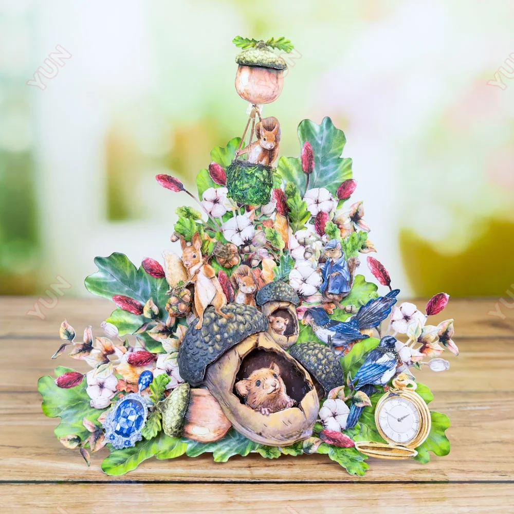 Блестящий яркий драгоценный камень кенгуру могучий дуб металлические Вырубные