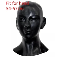 woman latex rubber hood enclosed latex mask back zip 3d face mask latex rubber made