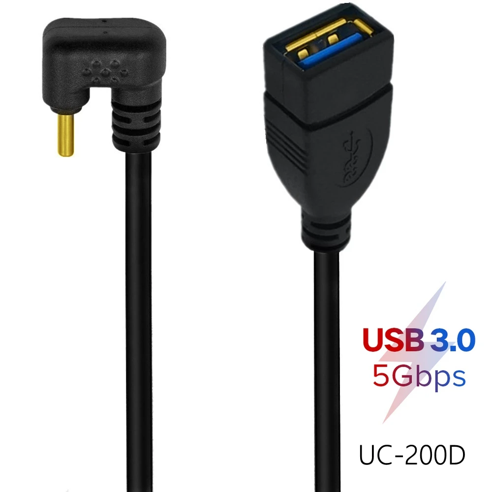 Фото U-образный 90-градусный USB 3.0 A «мама» на тип C «папа» OTG адаптер для Xiaomi POCO F3 Redmi Oneplus Realme кабель для передачи данных флэш-накопитель №4