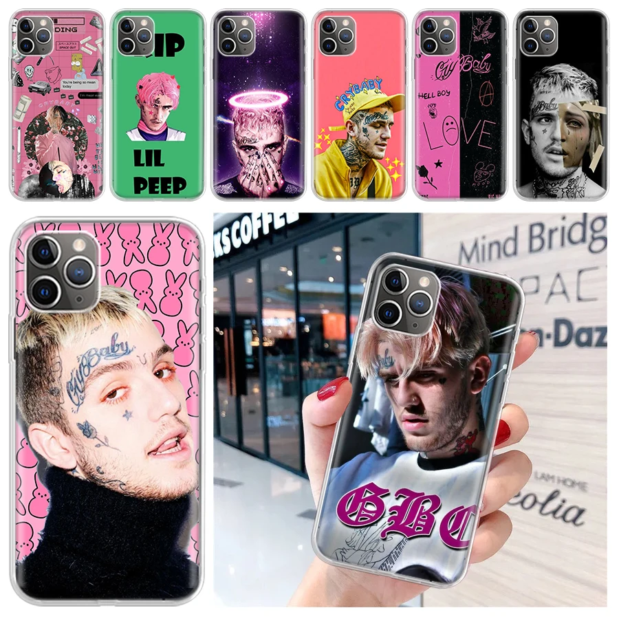 Мягкий чехол Lil Peep Singer для телефона iPhone 15 14 13 12 11 Pro Max 7 Plus Mini Apple XS XR X SE 2020 8 +