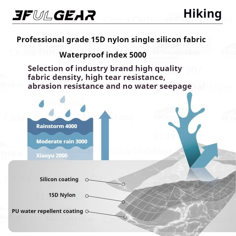 Водонепроницаемая двухслойная палатка 3/4 сезона