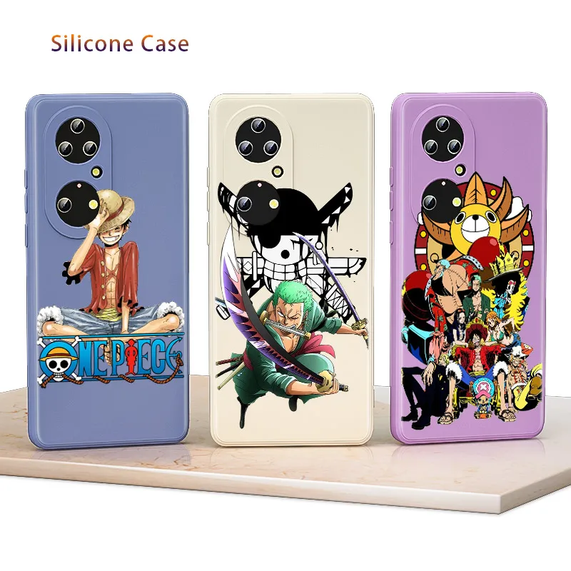 

One Piece Boy Liquid Silicone Soft Cover For Honor 60 50 SE 30S 30 20 10i 10X 9X 9C 9S 8A Lite Pro Phone Case