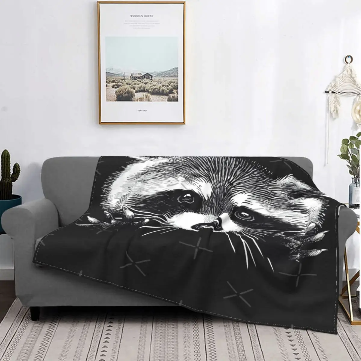 Цифровая иллюстрация маленького одеяла покрывало на кровать винтажный