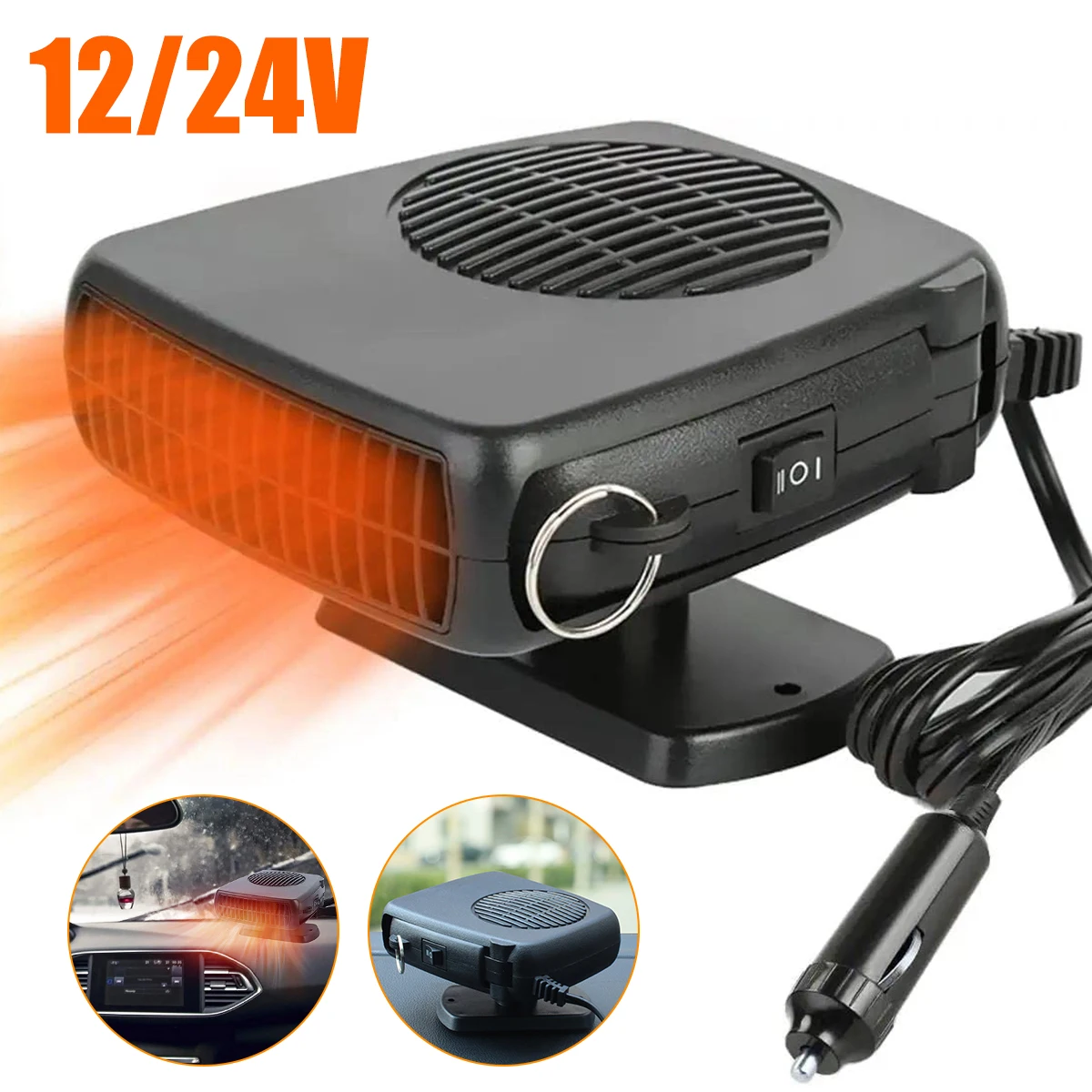 

Автомобильный обогреватель, электрический портативный автомобильный вентилятор 150 Вт, охладитель воздуха 2 в 1, многоразовый вентилятор для...