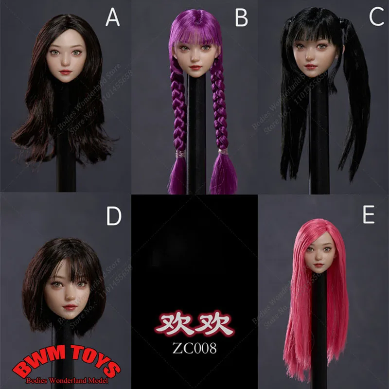 Z6TOYS ZC008 масштаб 1/6 молодая девушка Хуаньхуань голова вырезанная с движущимися