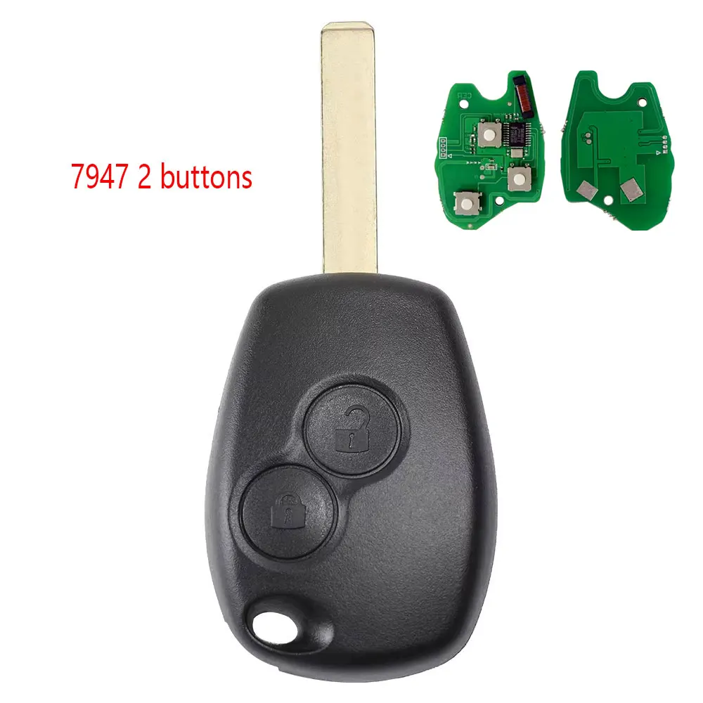 

Kgreat автомобильный дистанционный ключ для Renault Duster Modus Clio 3 Twingo DACIA Logan Sandero Kangoo 433 МГц 7946/7947 ID46 чип