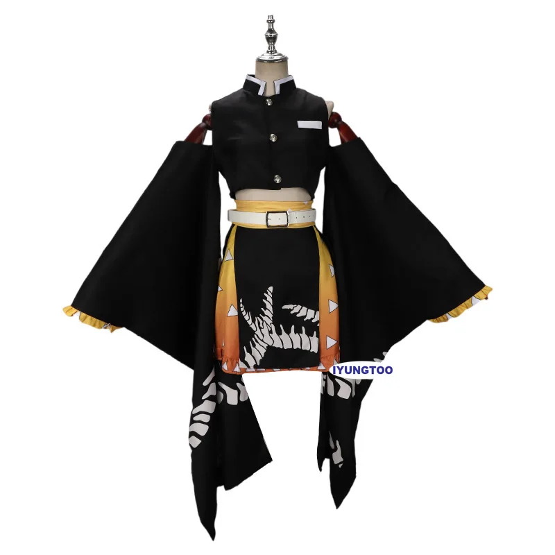 

Demon Slayer Cosplay Costume Agatsuma Zenitsu Kimono Party Halloween Costumes