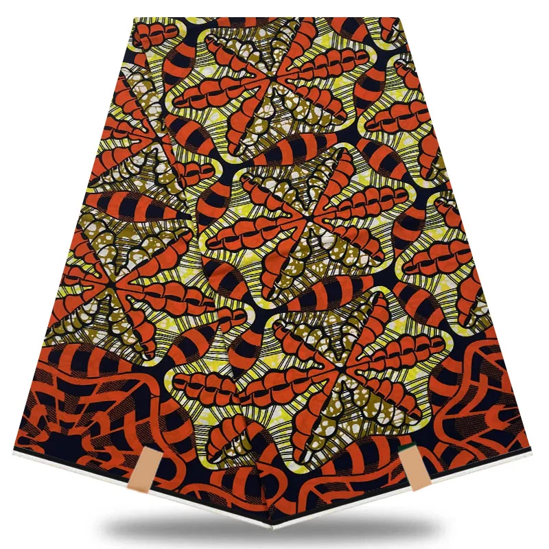 

Африканские оригинальные настоящие Вощеные принты, ткань Kente, ткань для шитья платья, Лоскутная Ткань, воск Анкары, 100% хлопок, материал высше...