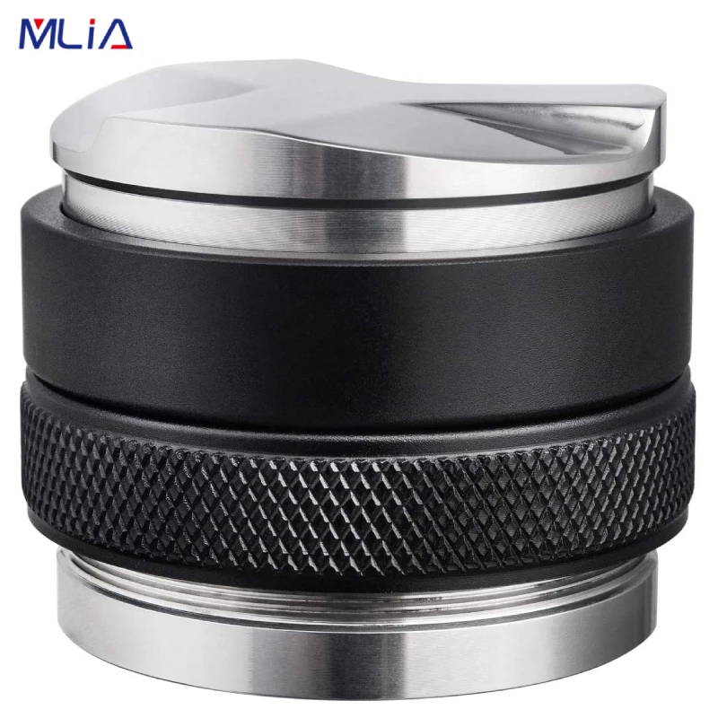 MLIA 51/53/58mm Coffee Distributor & Tamper, Dual Head Coffee Leveler Fits, Adjustable Depth- Professional Espresso Hand Tampers