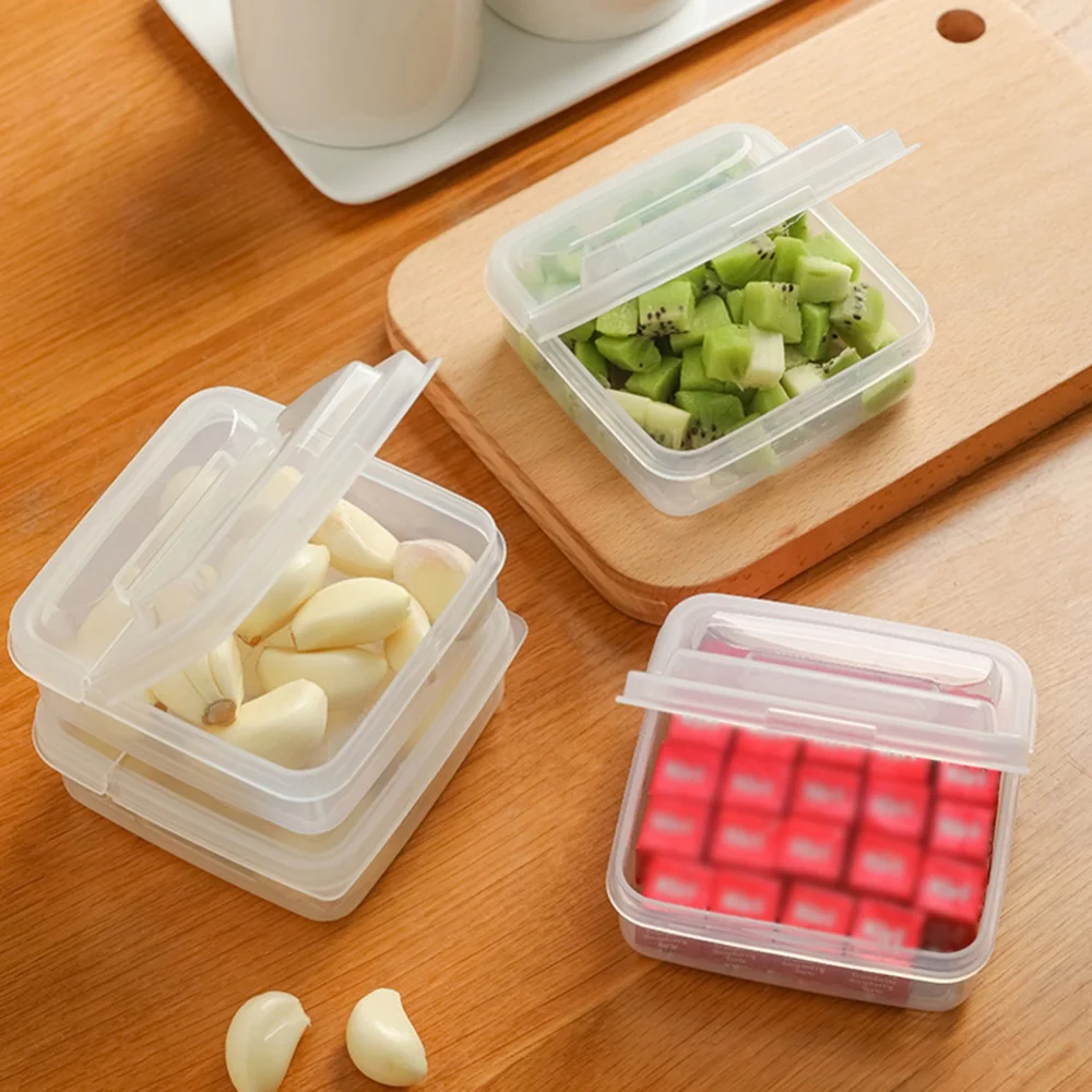 

2Pcs Butter Cheese Storage Box Portable Refrigerator Fruit Vegetable Fresh-keeping Organizer Box Transparent Cheese Container