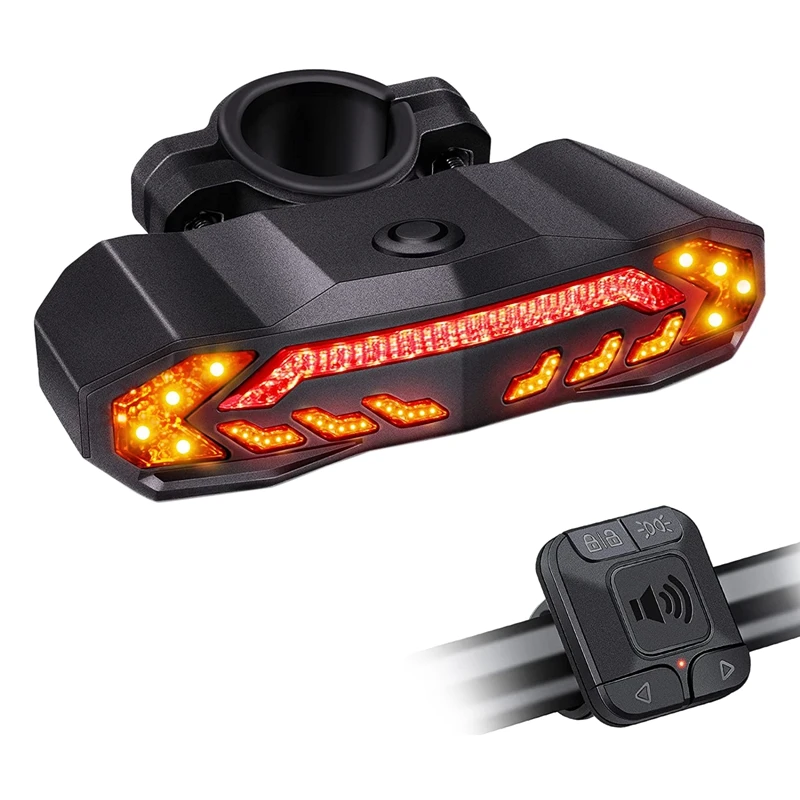 

Bike Turn Signals Light Smart Remotable Bike Tail Light Bike Horn Rear Light For MTB Road Bike Folding Bike Scooter