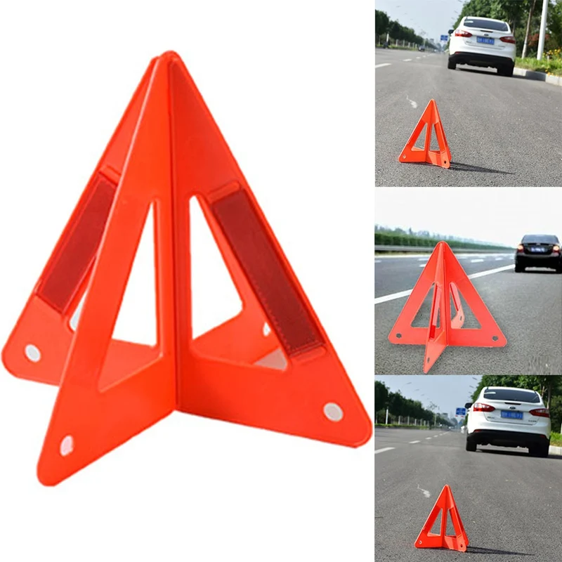 

For Folded Stop Sign Reflector For Car Fold Warning Triangle Safety Emergency Reflective Flash Sign Vehicle Error Cars