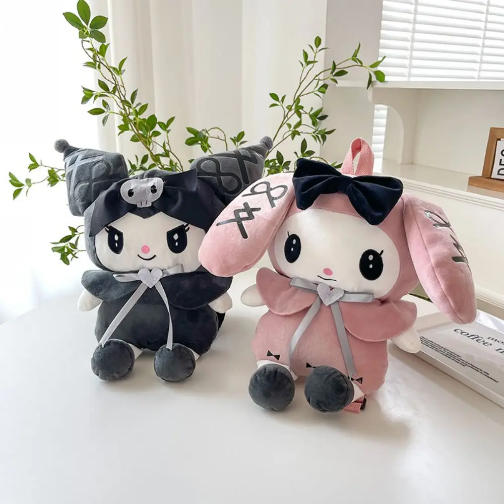 

Sanrio рюкзак My Melody Kuromi Милая мультяшная Кукла Kawaii двойного назначения сумка-мессенджер плюшевая игрушка кукла большой емкости студенческий рюкзак