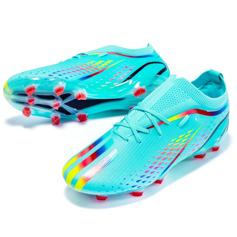 

Superfly Mens Soccer Shoes Non-slip Football Boots TF/FG Training Futsal Shoes Women Kids Krampon Cleats Grass Soccer Sneakers