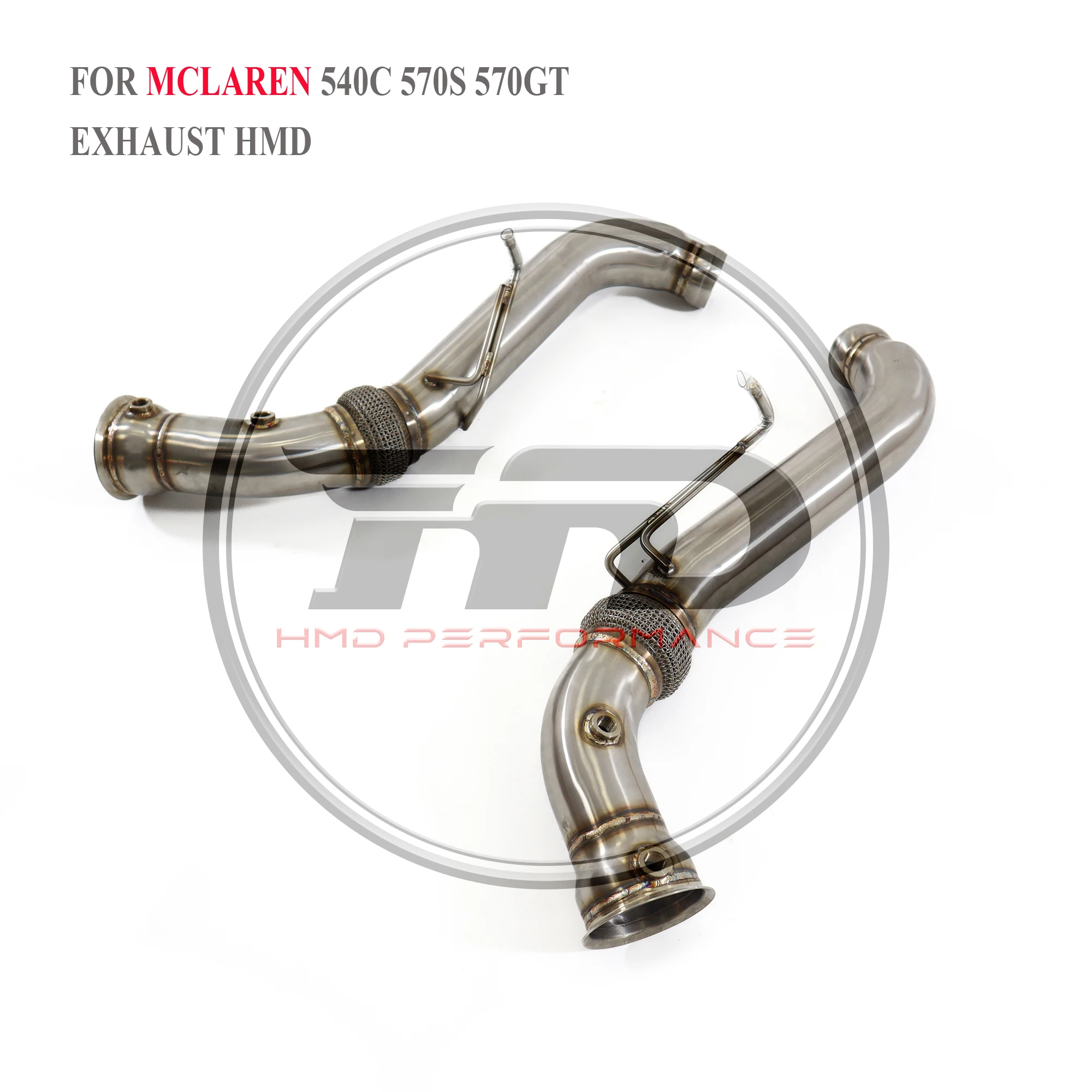 

HMD Exhaust System High Flow Performance Downpipe for McLaren 600LT MP4-12C 650S 675LT 540C 570S 570GT P1 3.8T 3.5 Inch Pipe