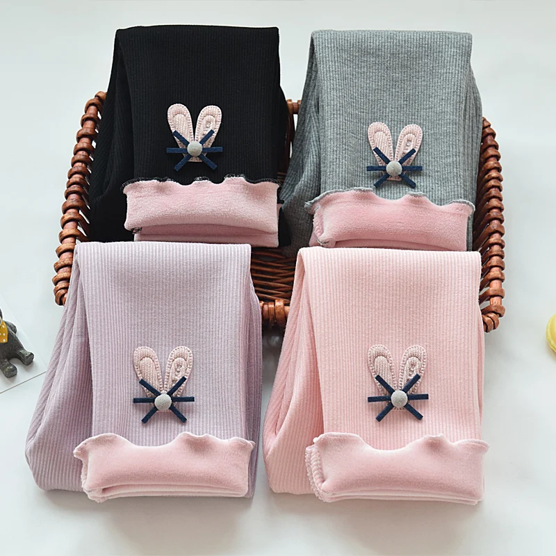 

Детские Белые Плюшевые утепленные однотонные колготки для девочек 2-12 лет