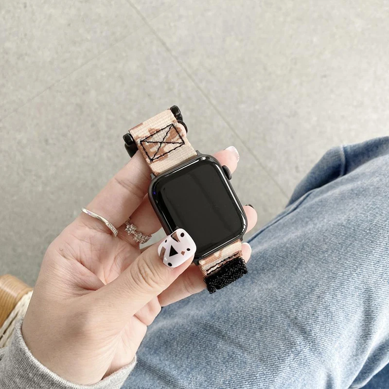 Nylon Strap for Apple watch band 49mm 45mm 41mm 44mm 38mm 44 mm wristband magic loop luxury bracelet iWatch Ultra serie 8 7 5 4