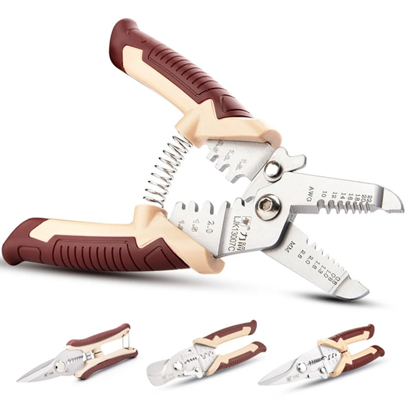 

Multi-functional Wire Splitting Pliers Wire Crimping Pliers Electricians Strip Wire Pliers Terminal Pliers Stripping Tools