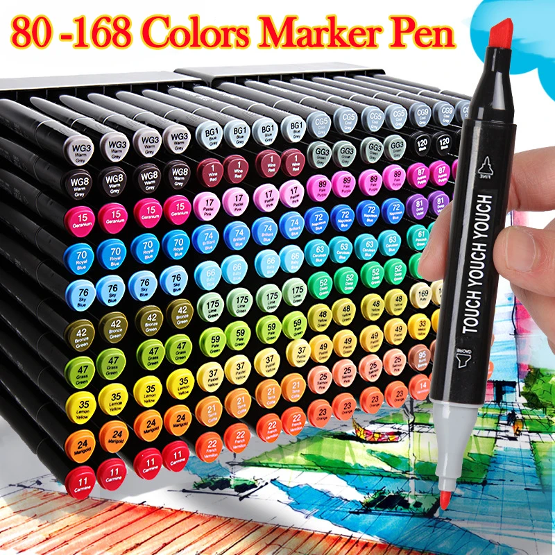 Marker Pen Set Double-headed Marker Pen Comic Art Painting S