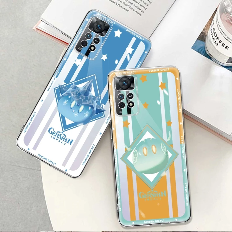 

Ударопрочный силиконовый чехол Genshin для Xiaomi Redmi Note 7 8 9 10 11 12 4G 5G Pro 9S 10Pro 10S 11T NOTE11 8T