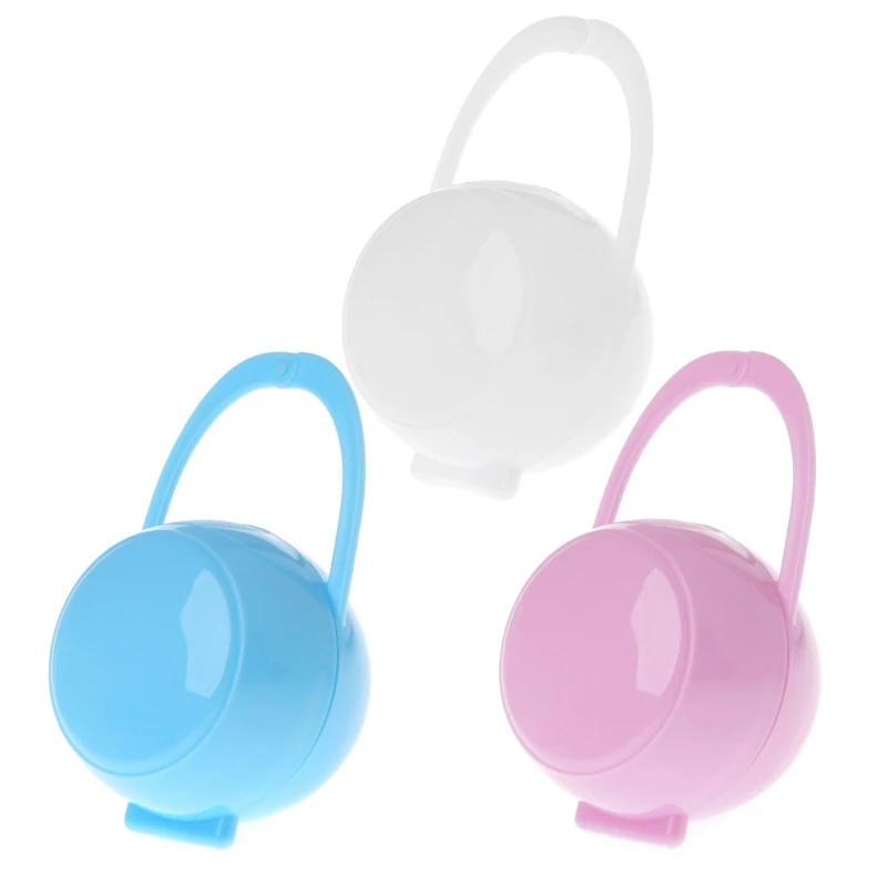 

Grade Safe PP Pacifier Box Soother Container Box for Newborns Solid Color