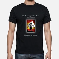 where a spaniard does not reach with his hand t shirt short sleeve casual o neck harajuku t shirt men clothing