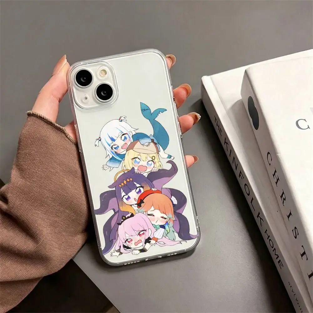 Фото Чехол для телефона Ninomae Ina nis Hololive English для iPhone 17, 16, 15, 14, 13, 12, 11 Plus, Pro Max, мягкий прозрачный чехол №2