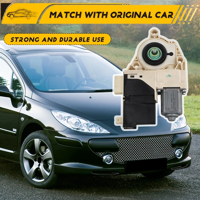 Двигатель для стеклоподъемника левого переднего стекла в сборе 9221CH Peugeot 307 T5