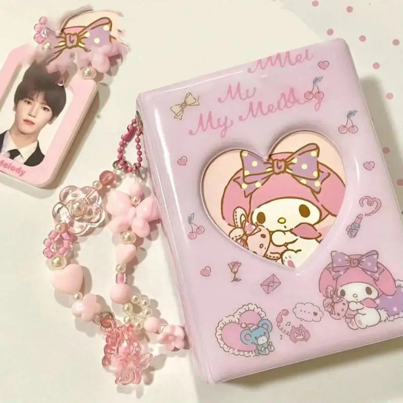 

Sanrioed Kuromi My Melody Pochaccoed Cartoon Kawaii Cute Storage Album Card Book Card Bag High Face Value Girls Birthday Gift