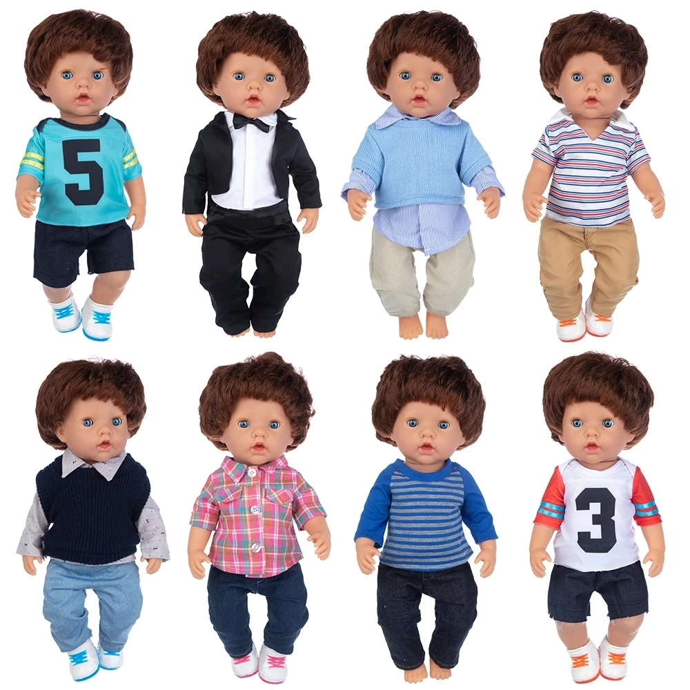

1pcs Fashion 18Inch 45cm Movable Body Explosion Hair White Skin Baby Boy Doll Toy, Gift for Girls Ages 3 and Up