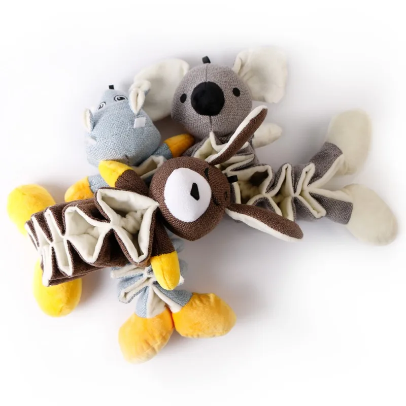 

Pet Dog Puzzle Toys Slow Feeder Dogs Toys Puppy Dog Training Toy Funny Hippo Kangaroo Koala Shape Leaking Food Toys for Dogs Cat