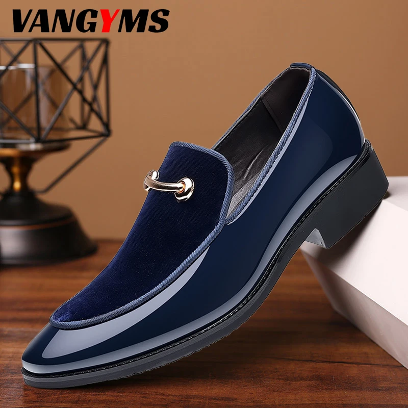 

Men's Formal Leather Shoes 2022 New Fashion Men'Leather Shoes Metal Decoration British Style Pointed Toe Men's Shoes Solid Color
