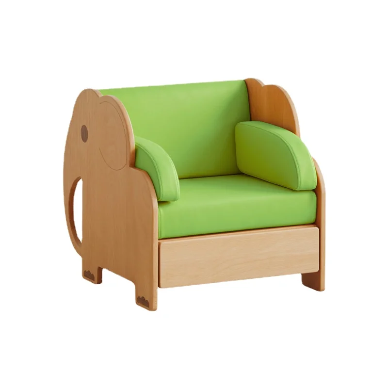 

YY Solid Wood Children's Small Sofa Reading Corner Boy Girl Cartoon Cute Couch