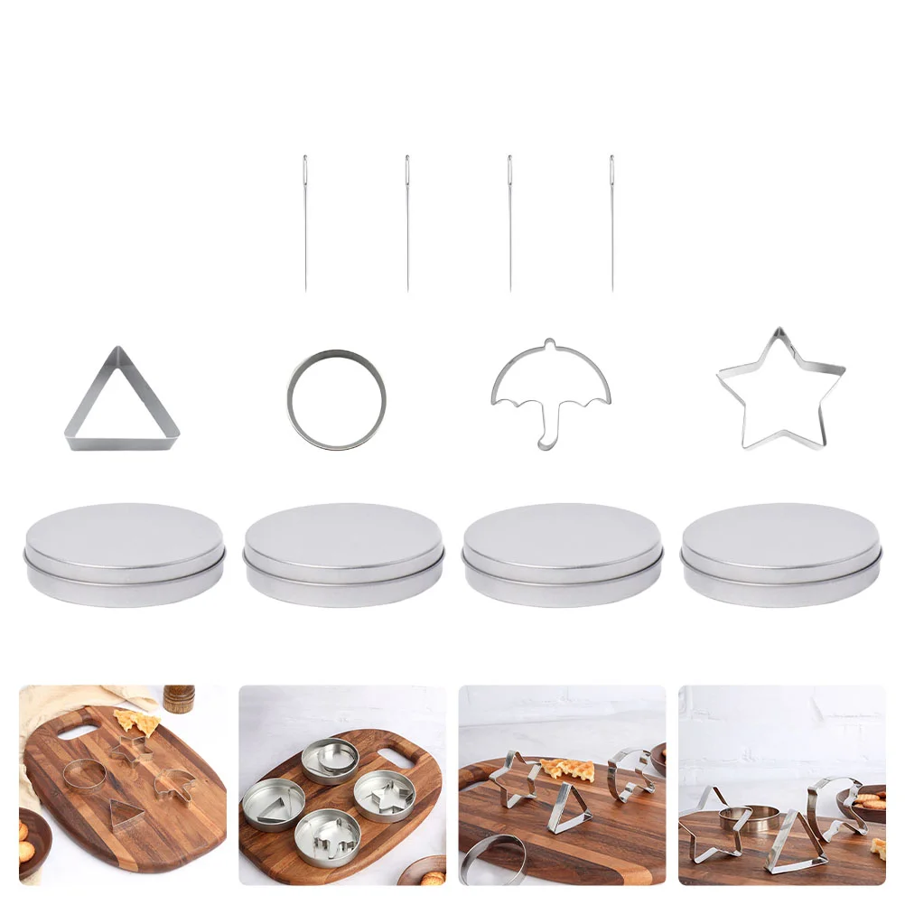 

Cookie Moldssugar Baking Koreancake Game Candy Metal Pie Star Biscuit Circle Triangle Tools Dough Professional Making Steel
