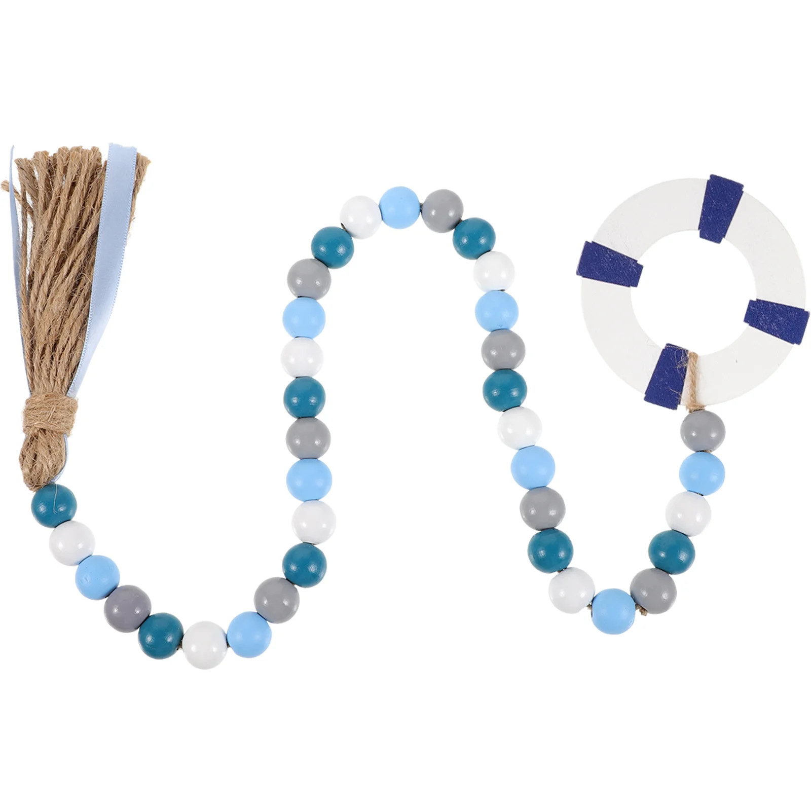 

Wooden Bead Decor Creative Decorative Bead Garland Tassel Bead String Pendant