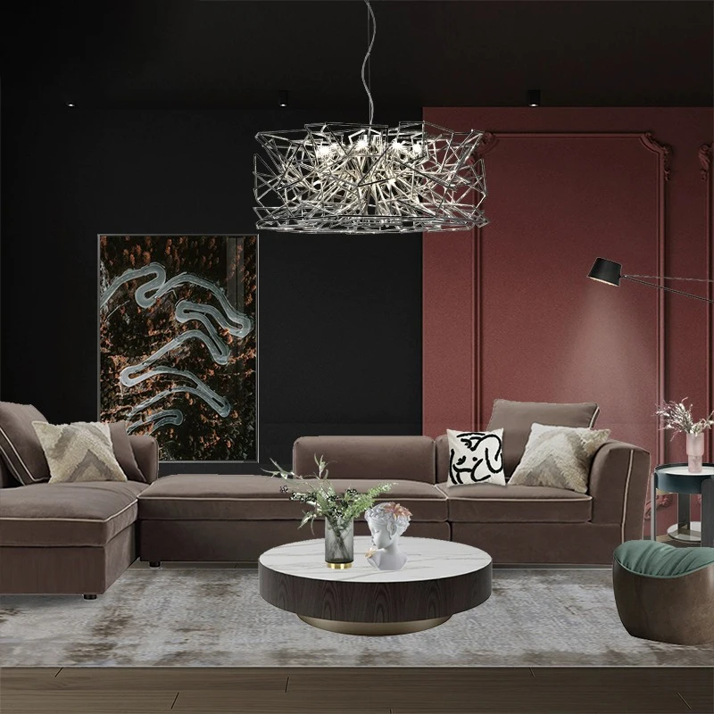 AiPaiTe светодиодный Скандинавская современная люстра из золотой нержавеющей стали