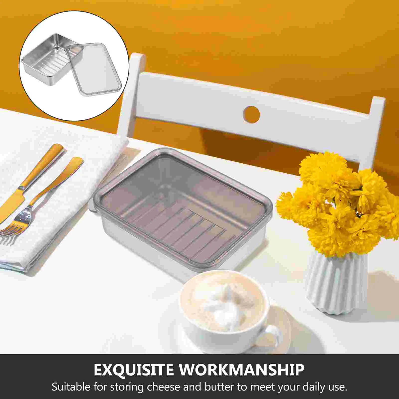 Контейнер для сыра из нержавеющей стали холодильник сервировочные чехлы еды