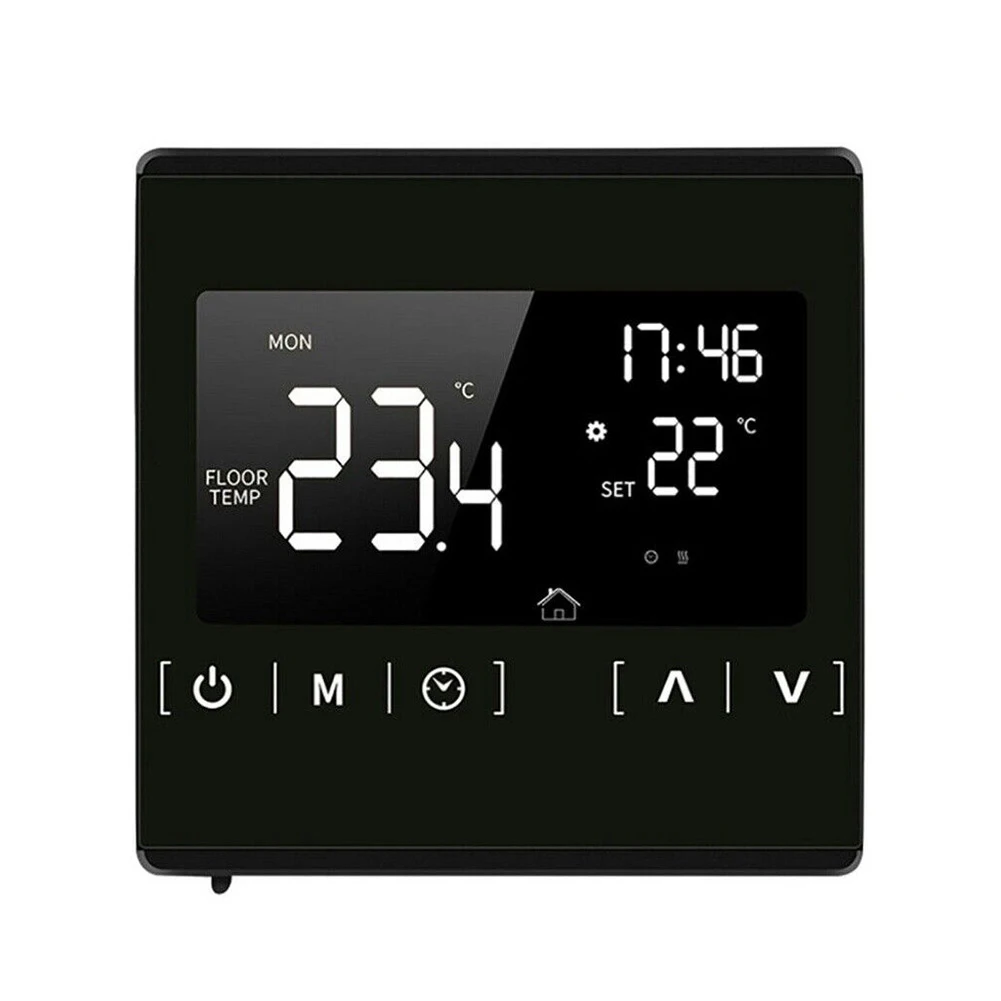 

Programmable Touch Screen Thermostat with Memory Function and Anti Freeze Feature Perfect for Any Heating System