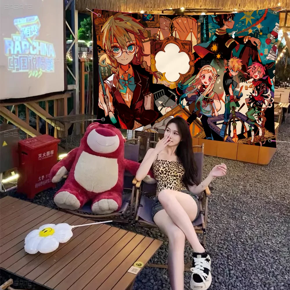 H-Hanako-kun Cartoon Flag Wall Hanging Banner Decoration Household Home Decor
