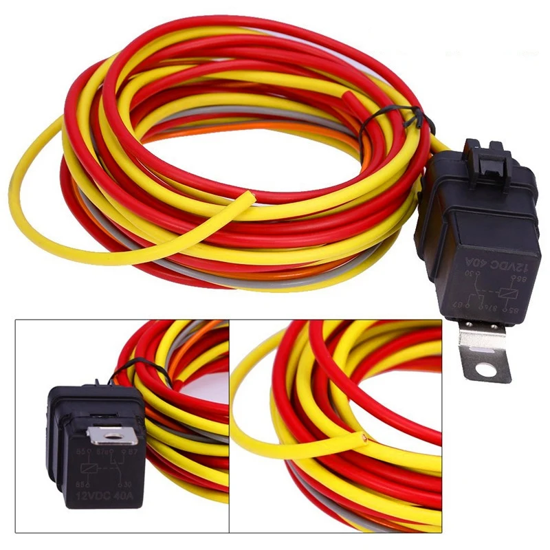 Двойной электрический охлаждающий вентилятор 185/165 градусов 40 А Электрический