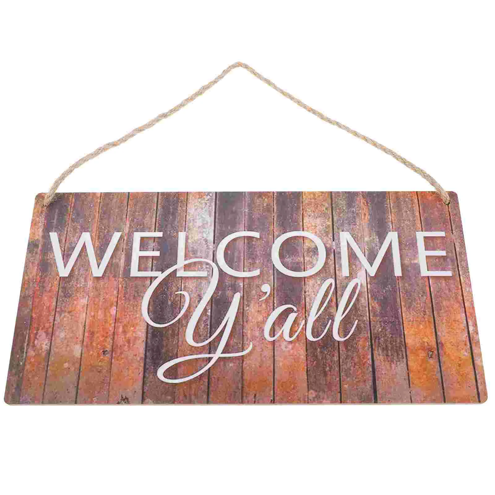 

Farmhouse Door Sign Welcome Plaque Metal Chicken Signs Wooden Front Porch Wreath