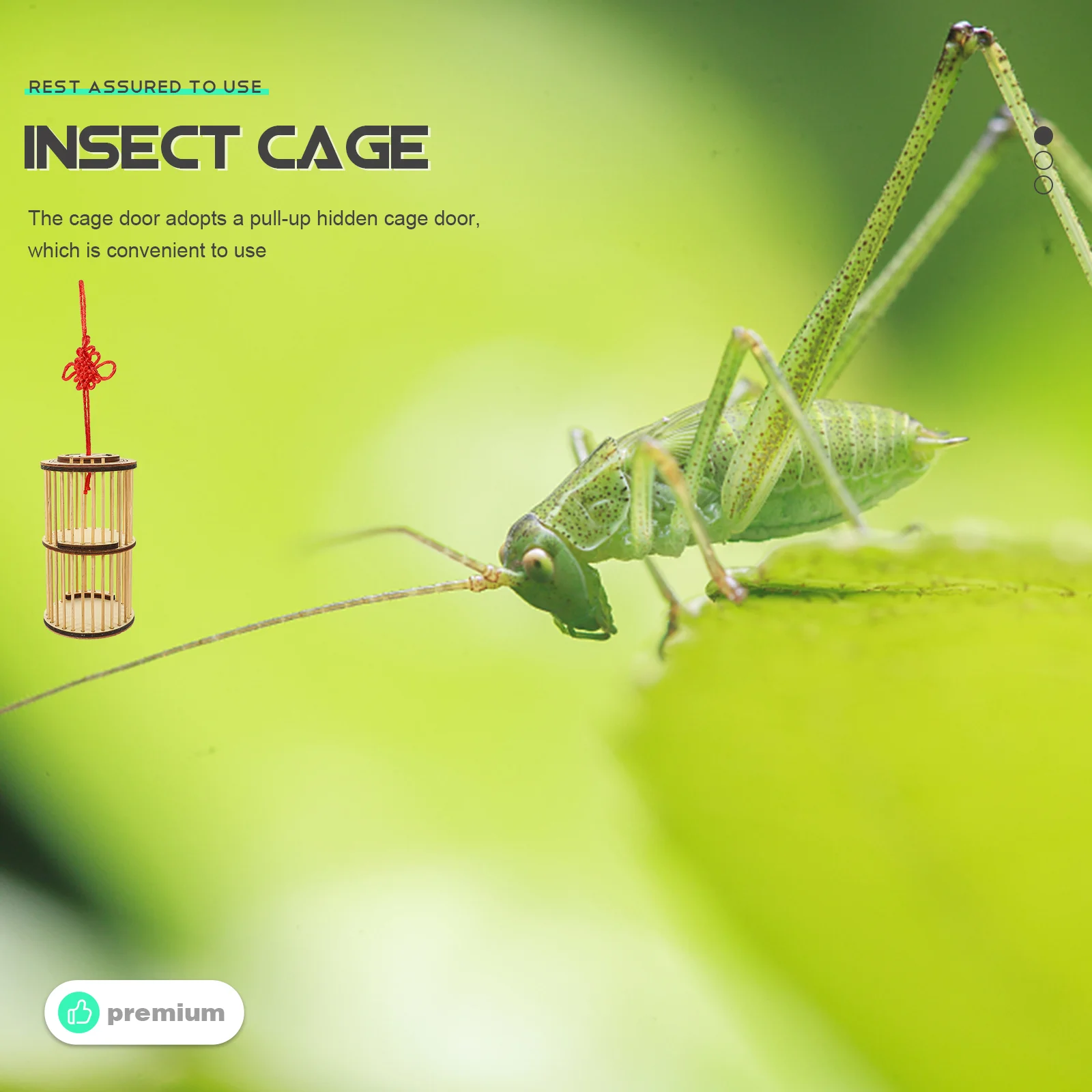 Транспортная клетка для переноски песен контейнер насекомых крикет из цельного