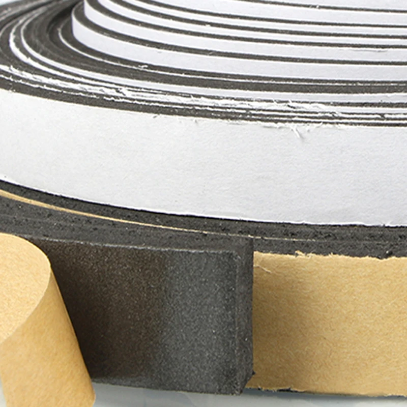 Самоклеящаяся лента Резиновая полоса EPDM фотолента звукоизоляционная резиновая