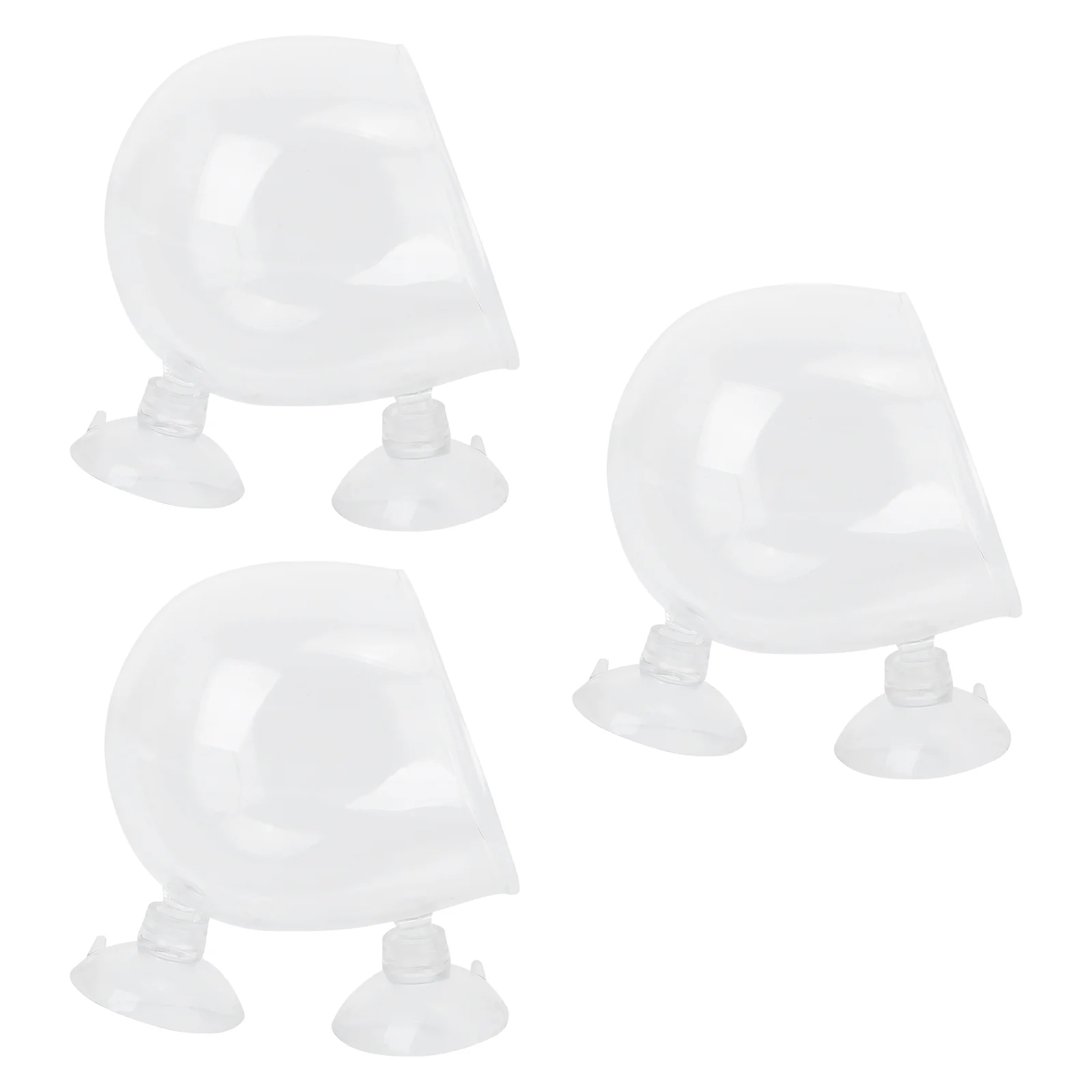

3 Pcs Glass Decor Suction Cups Holder Glass Planter Pot Plants Pots Aquarium Pot Cultivation Pot