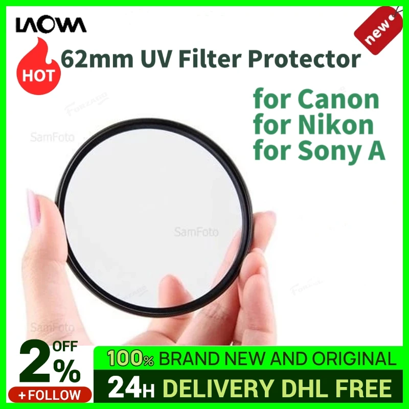

Защитный УФ-фильтр Laowa 62 мм для объектива 62 мм для Sony, Canon, Nikon